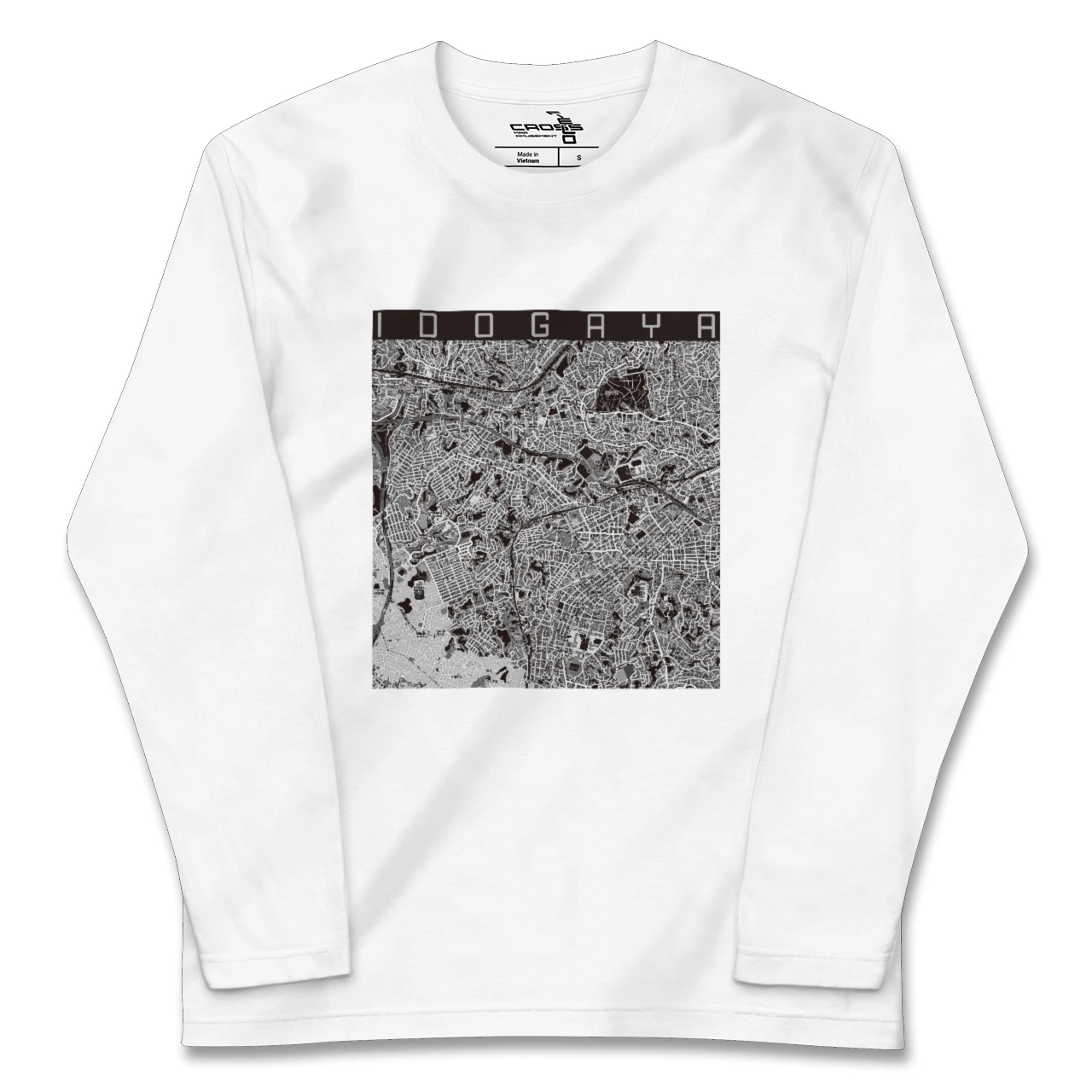 【井土ヶ谷（神奈川県）】地図柄ロングスリーブTシャツ