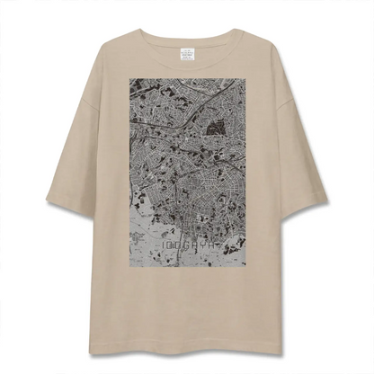 【井土ヶ谷（神奈川県）】地図柄ビッグシルエットTシャツ