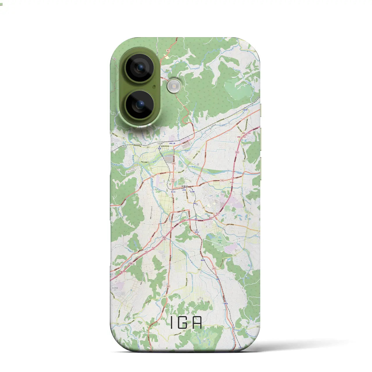 【伊賀（三重県）】地図柄iPhoneケース（バックカバータイプ）