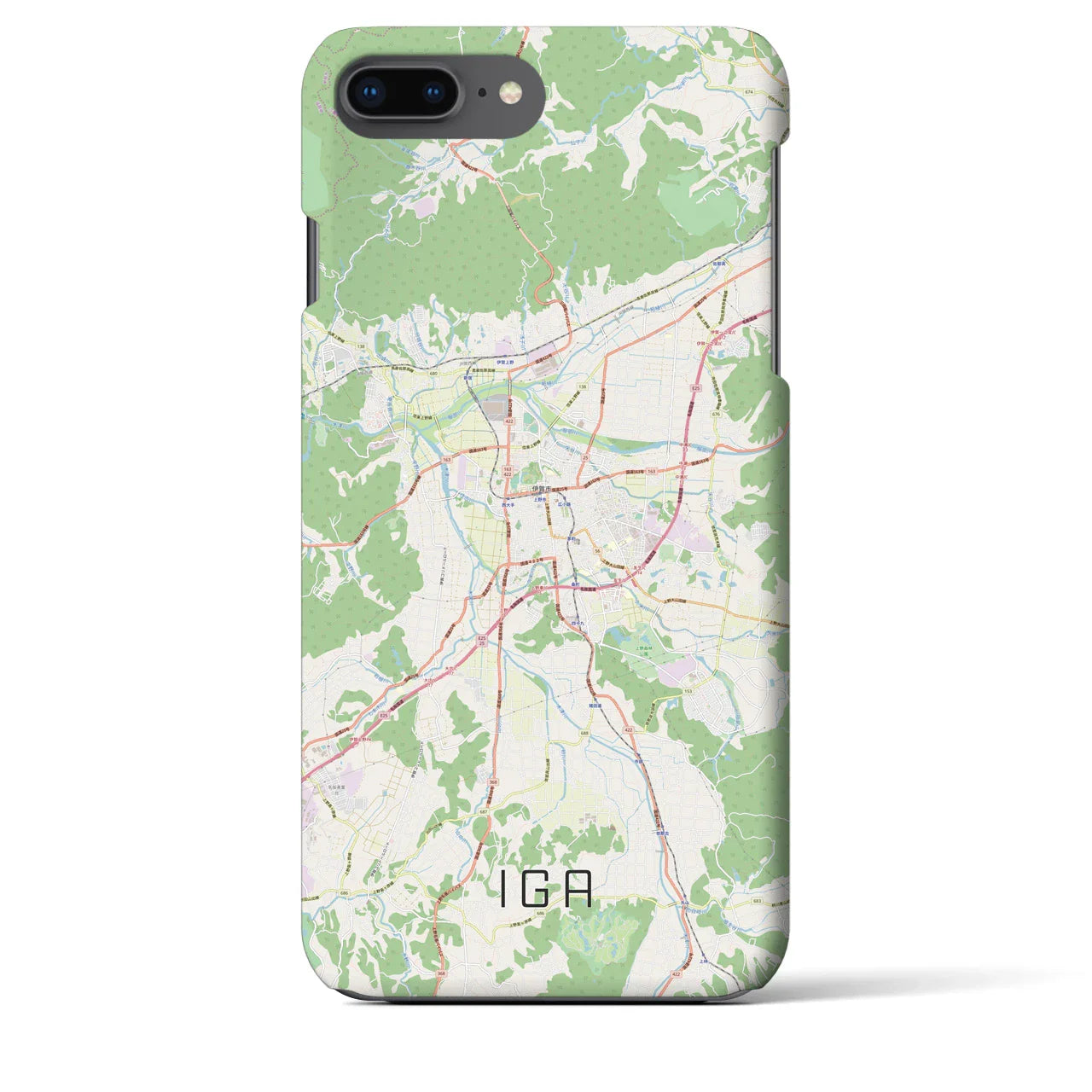 【伊賀（三重県）】地図柄iPhoneケース（バックカバータイプ）