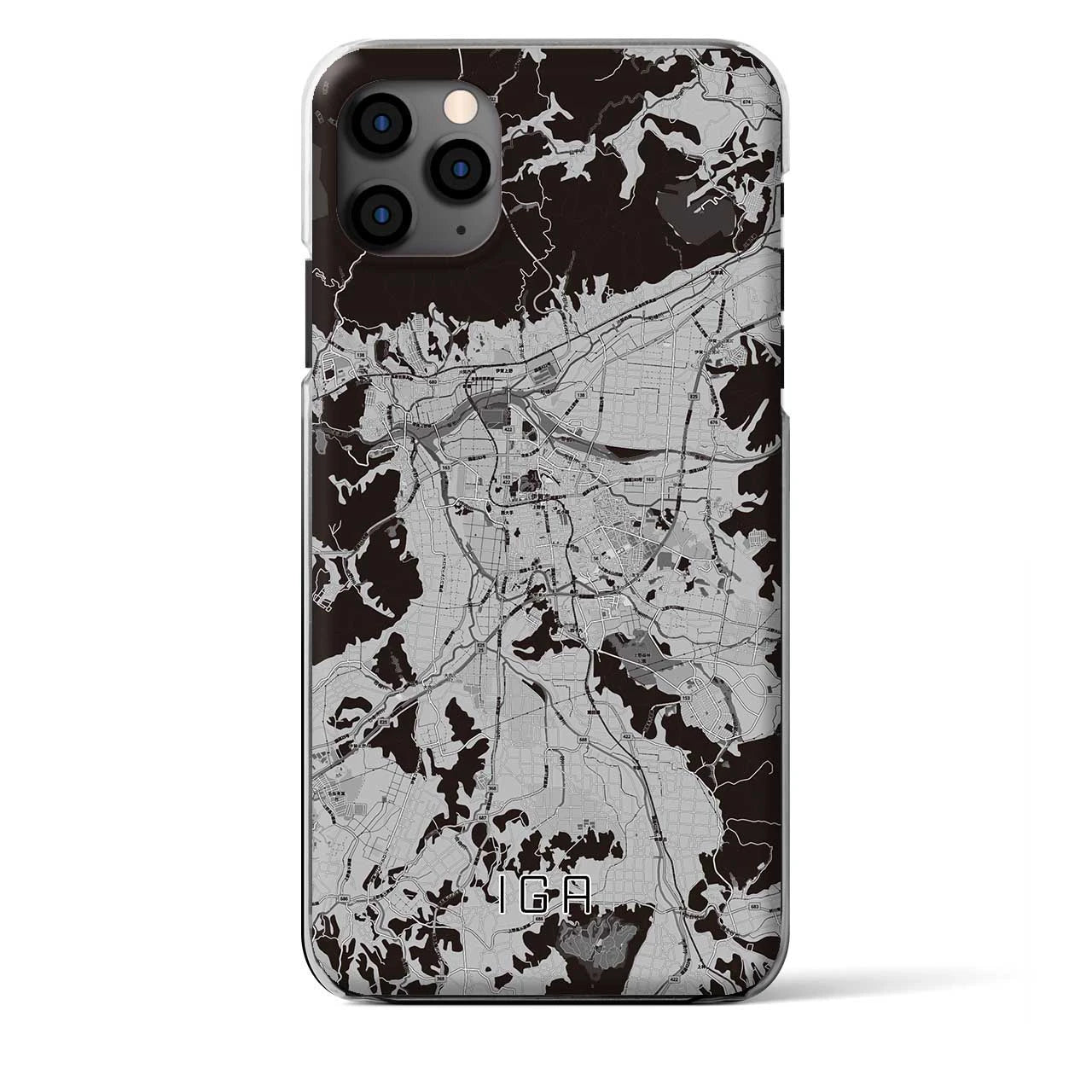 【伊賀（三重県）】地図柄iPhoneケース（クリアタイプ）