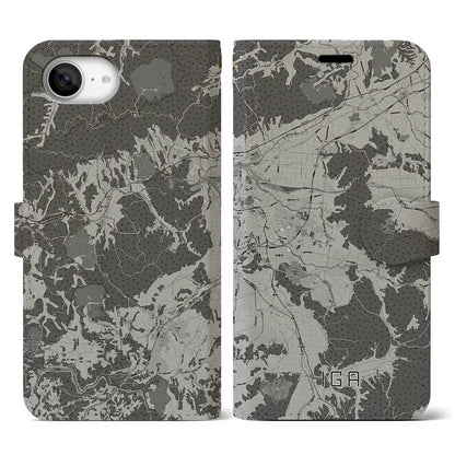 【伊賀（三重県）】地図柄iPhoneケース（手帳タイプ）