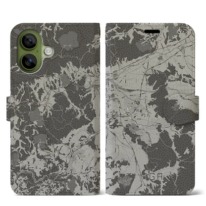 【伊賀（三重県）】地図柄iPhoneケース（手帳タイプ）