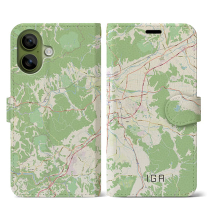 【伊賀（三重県）】地図柄iPhoneケース（手帳タイプ）