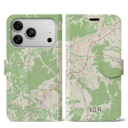 【伊賀（三重県）】地図柄iPhoneケース（手帳タイプ）