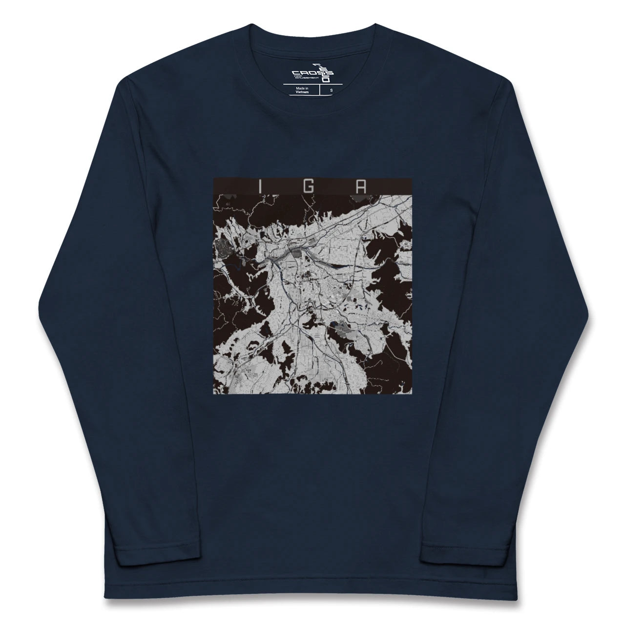 【伊賀（三重県）】地図柄ロングスリーブTシャツ
