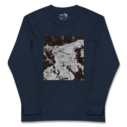 【伊賀（三重県）】地図柄ロングスリーブTシャツ