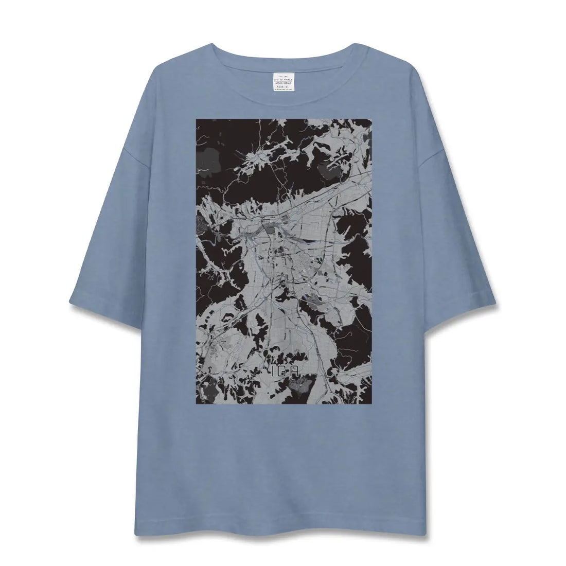 【伊賀（三重県）】地図柄ビッグシルエットTシャツ