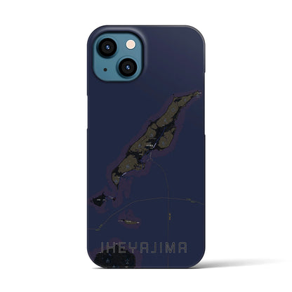 【伊平屋島（沖縄県）】地図柄iPhoneケース（バックカバータイプ）