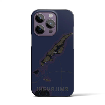 【伊平屋島（沖縄県）】地図柄iPhoneケース（バックカバータイプ）