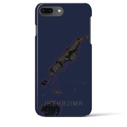 【伊平屋島（沖縄県）】地図柄iPhoneケース（バックカバータイプ）