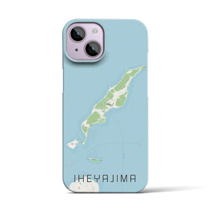 【伊平屋島（沖縄県）】地図柄iPhoneケース（バックカバータイプ）