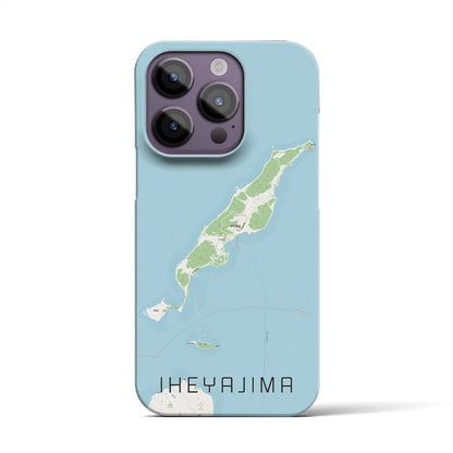 【伊平屋島（沖縄県）】地図柄iPhoneケース（バックカバータイプ）