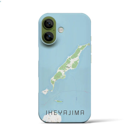 【伊平屋島（沖縄県）】地図柄iPhoneケース（バックカバータイプ）