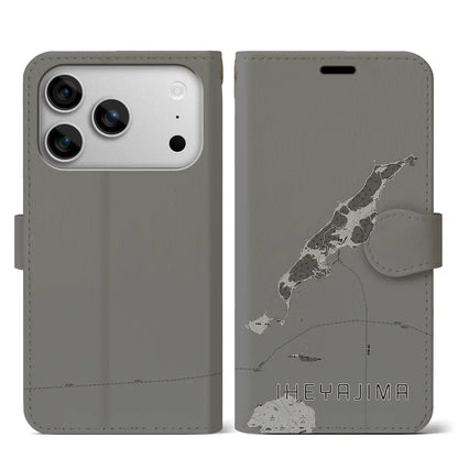 【伊平屋島（沖縄県）】地図柄iPhoneケース（手帳タイプ）