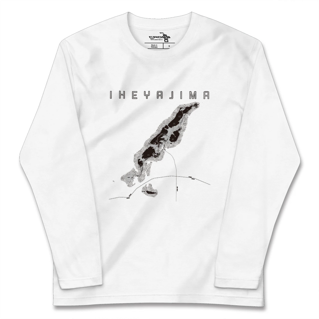 【伊平屋島(沖縄県)】地図柄ロングスリーブTシャツ