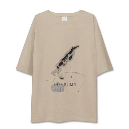 【伊平屋島（沖縄県）】地図柄ビッグシルエットTシャツ