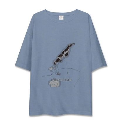 【伊平屋島（沖縄県）】地図柄ビッグシルエットTシャツ