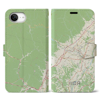 【飯田（長野県）】地図柄iPhoneケース（手帳タイプ）