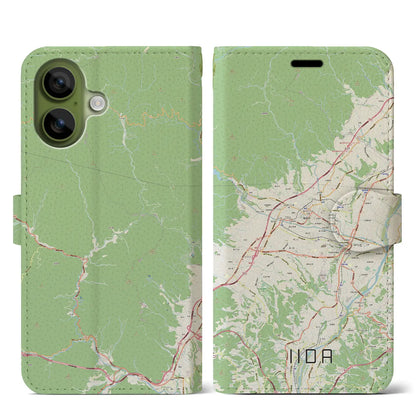 【飯田（長野県）】地図柄iPhoneケース（手帳タイプ）