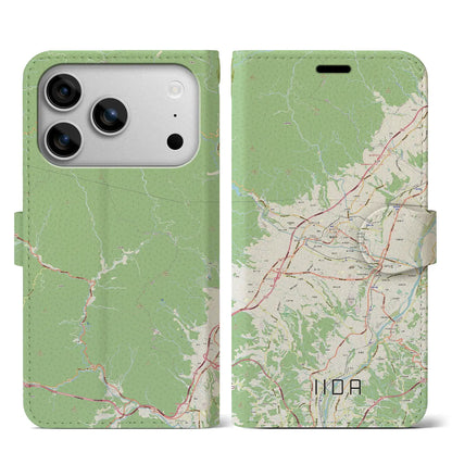 【飯田（長野県）】地図柄iPhoneケース（手帳タイプ）