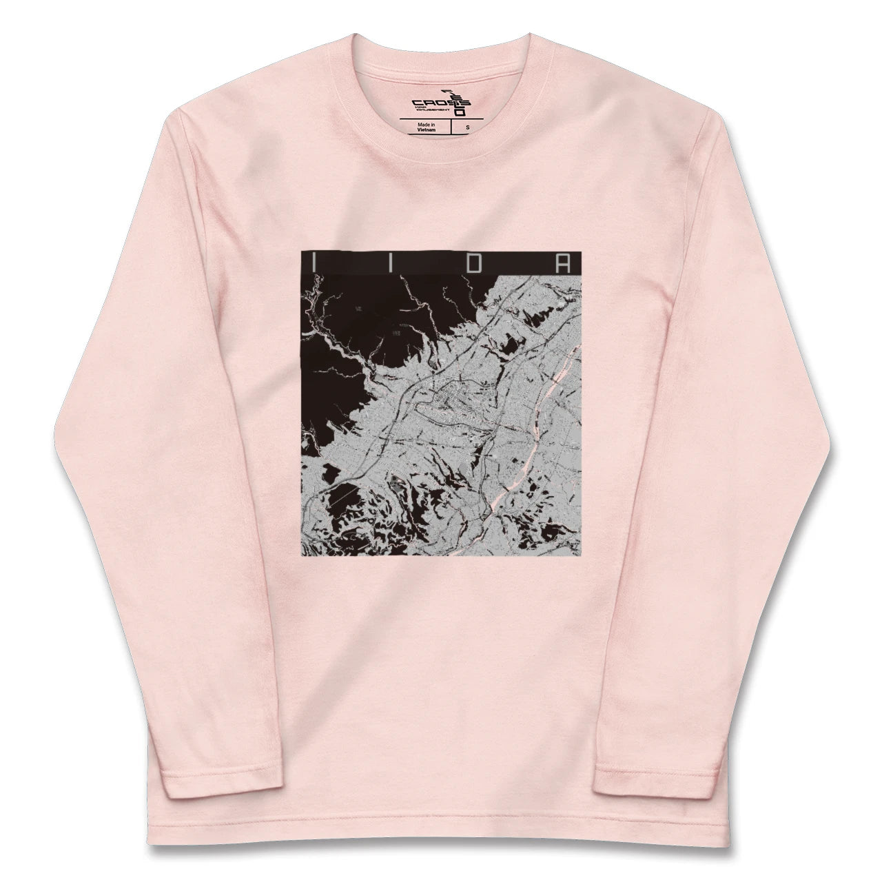 【飯田（長野県）】地図柄ロングスリーブTシャツ