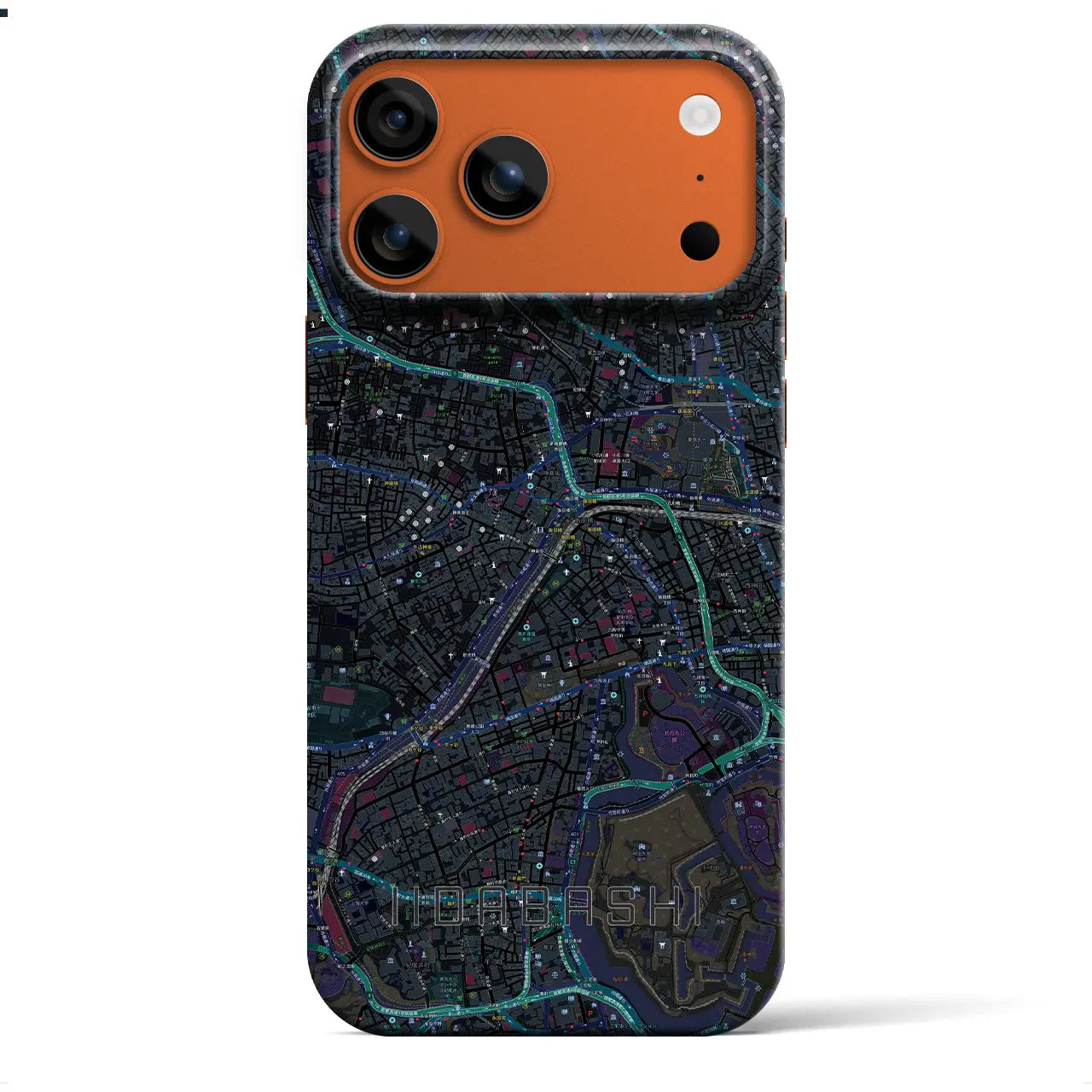 【飯田橋（東京都）】地図柄iPhoneケース（バックカバータイプ）