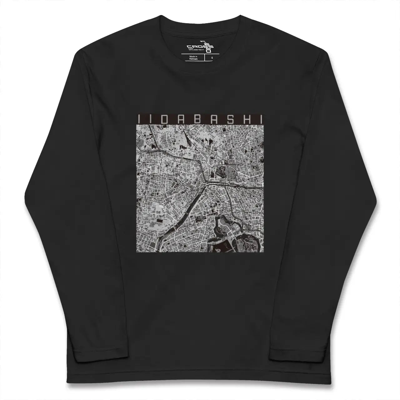 【飯田橋（東京都）】地図柄ロングスリーブTシャツ