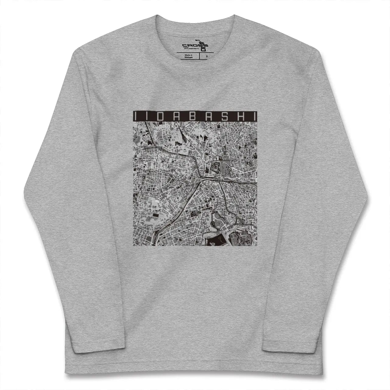 【飯田橋（東京都）】地図柄ロングスリーブTシャツ