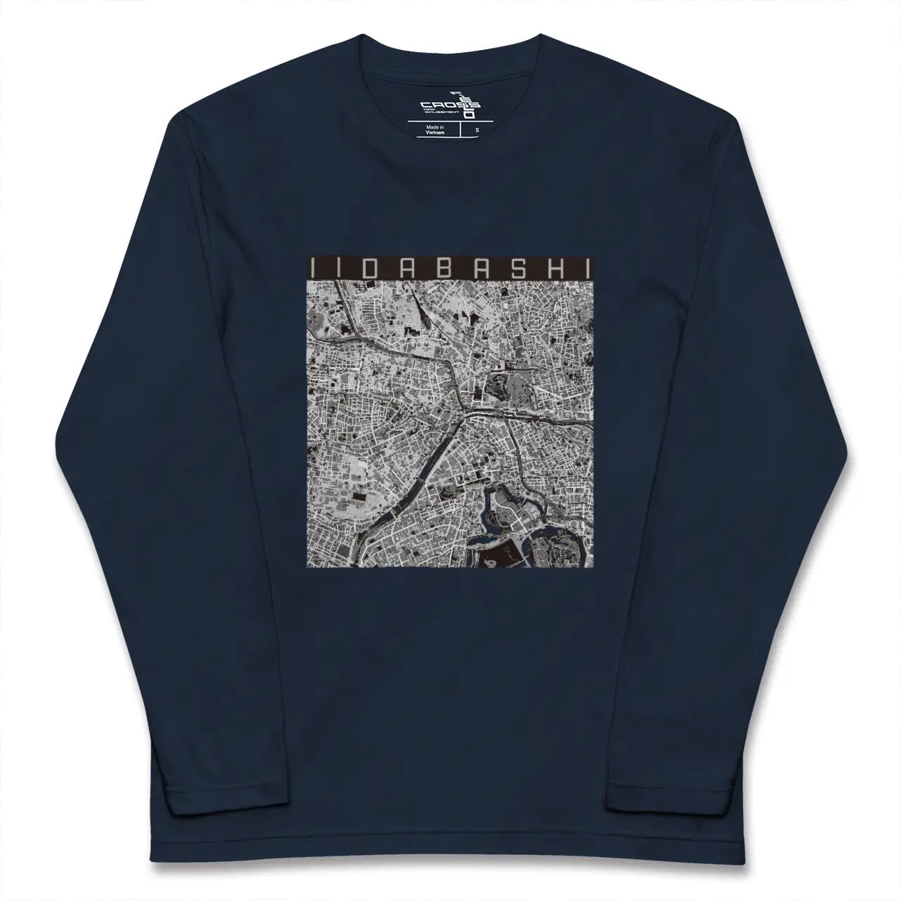 【飯田橋（東京都）】地図柄ロングスリーブTシャツ