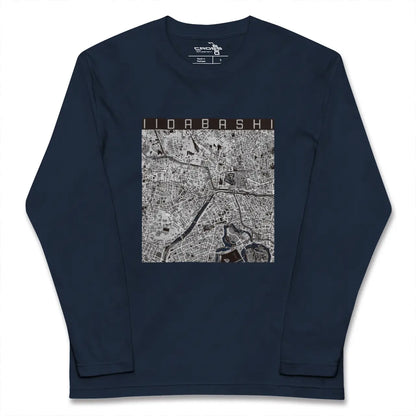 【飯田橋（東京都）】地図柄ロングスリーブTシャツ