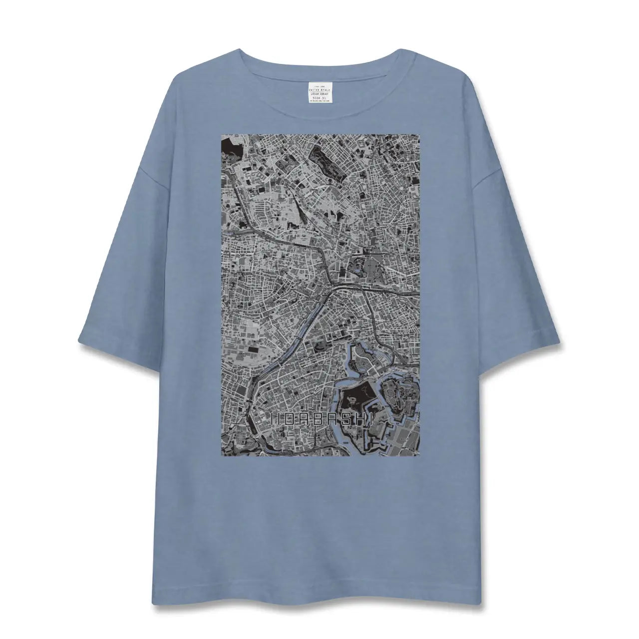 【飯田橋（東京都）】地図柄ビッグシルエットTシャツ