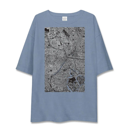 【飯田橋（東京都）】地図柄ビッグシルエットTシャツ