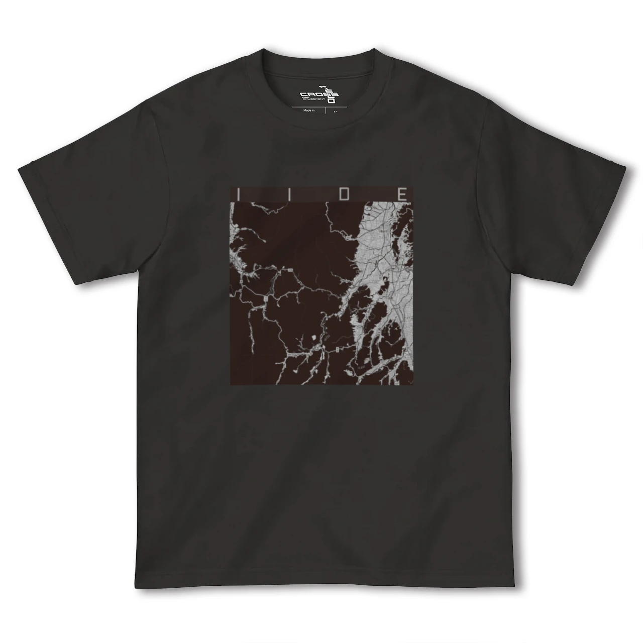 【飯豊（山形県）】地図柄ヘビーウェイトTシャツ