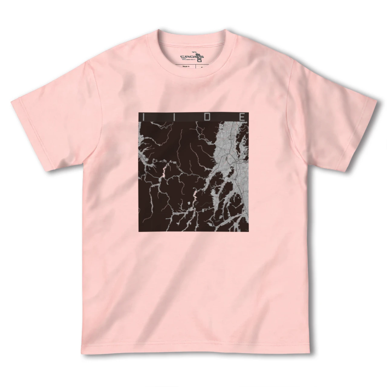 【飯豊（山形県）】地図柄ヘビーウェイトTシャツ