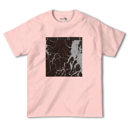 【飯豊（山形県）】地図柄ヘビーウェイトTシャツ