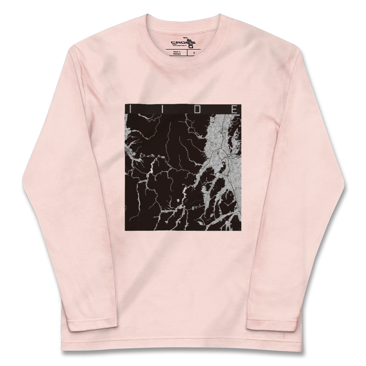 【飯豊（山形県）】地図柄ロングスリーブTシャツ