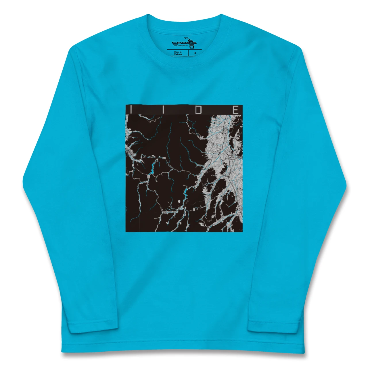 【飯豊（山形県）】地図柄ロングスリーブTシャツ