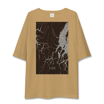 【飯豊（山形県）】地図柄ビッグシルエットTシャツ