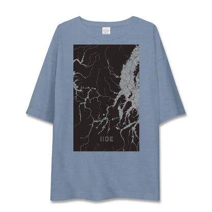 【飯豊（山形県）】地図柄ビッグシルエットTシャツ