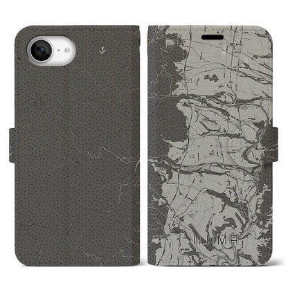 【飯島（長野県）】地図柄iPhoneケース（手帳タイプ）