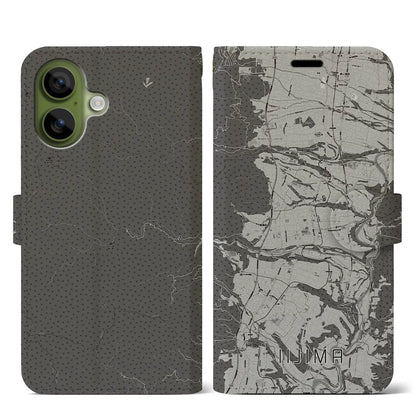 【飯島（長野県）】地図柄iPhoneケース（手帳タイプ）