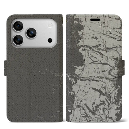 【飯島（長野県）】地図柄iPhoneケース（手帳タイプ）