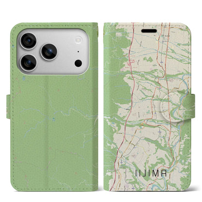 【飯島（長野県）】地図柄iPhoneケース（手帳タイプ）