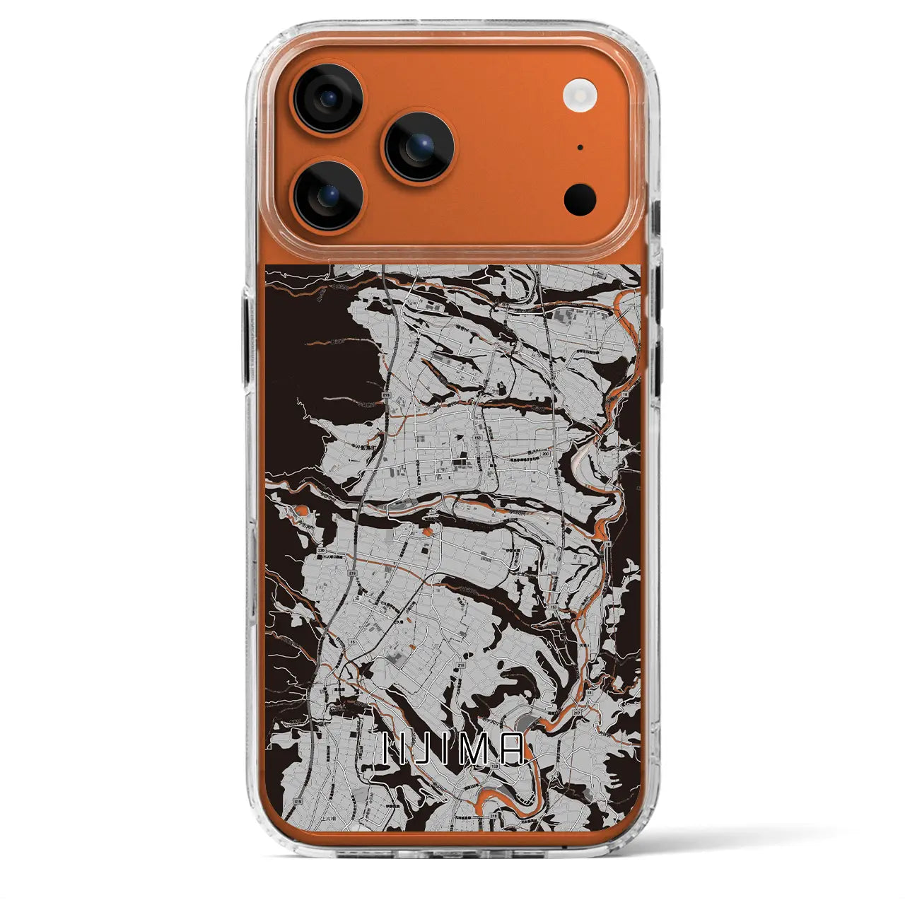 【飯島（長野県）】地図柄iPhoneケース（MagSafeタイプ）