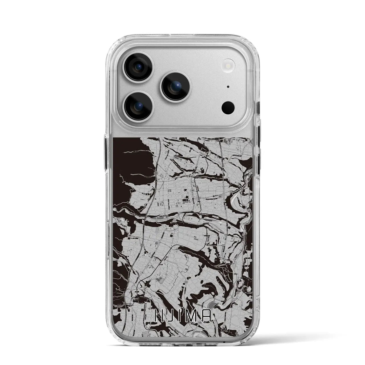 【飯島（長野県）】地図柄iPhoneケース（MagSafeタイプ）