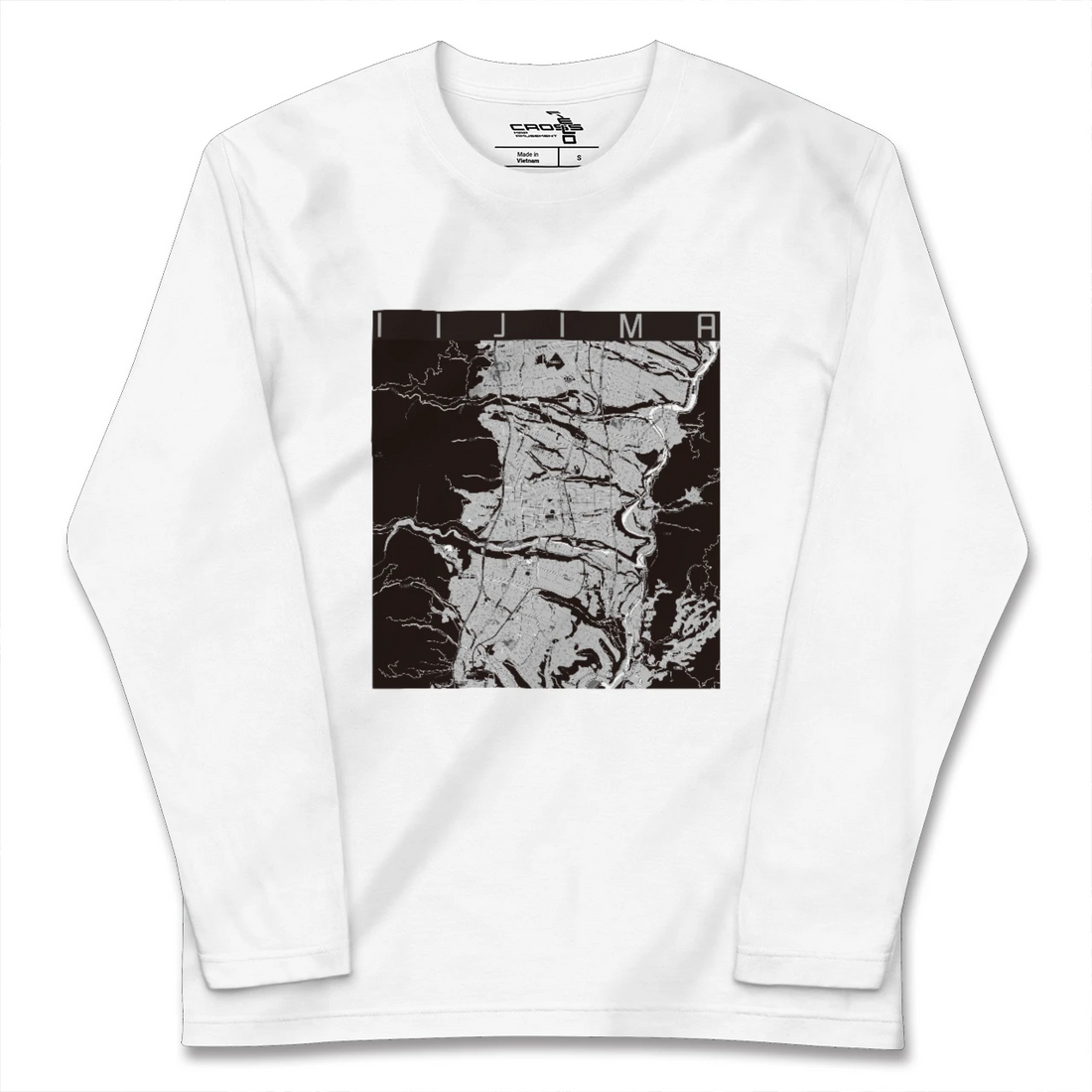 【飯島(長野県)】地図柄ロングスリーブTシャツ