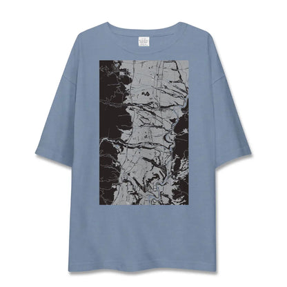 【飯島（長野県）】地図柄ビッグシルエットTシャツ