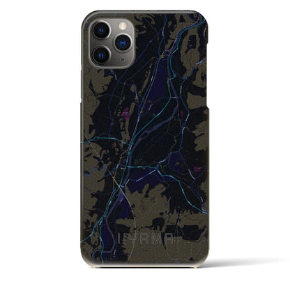 【飯山（長野県）】地図柄iPhoneケース（バックカバータイプ）