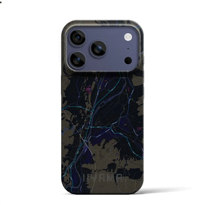 【飯山（長野県）】地図柄iPhoneケース（バックカバータイプ）